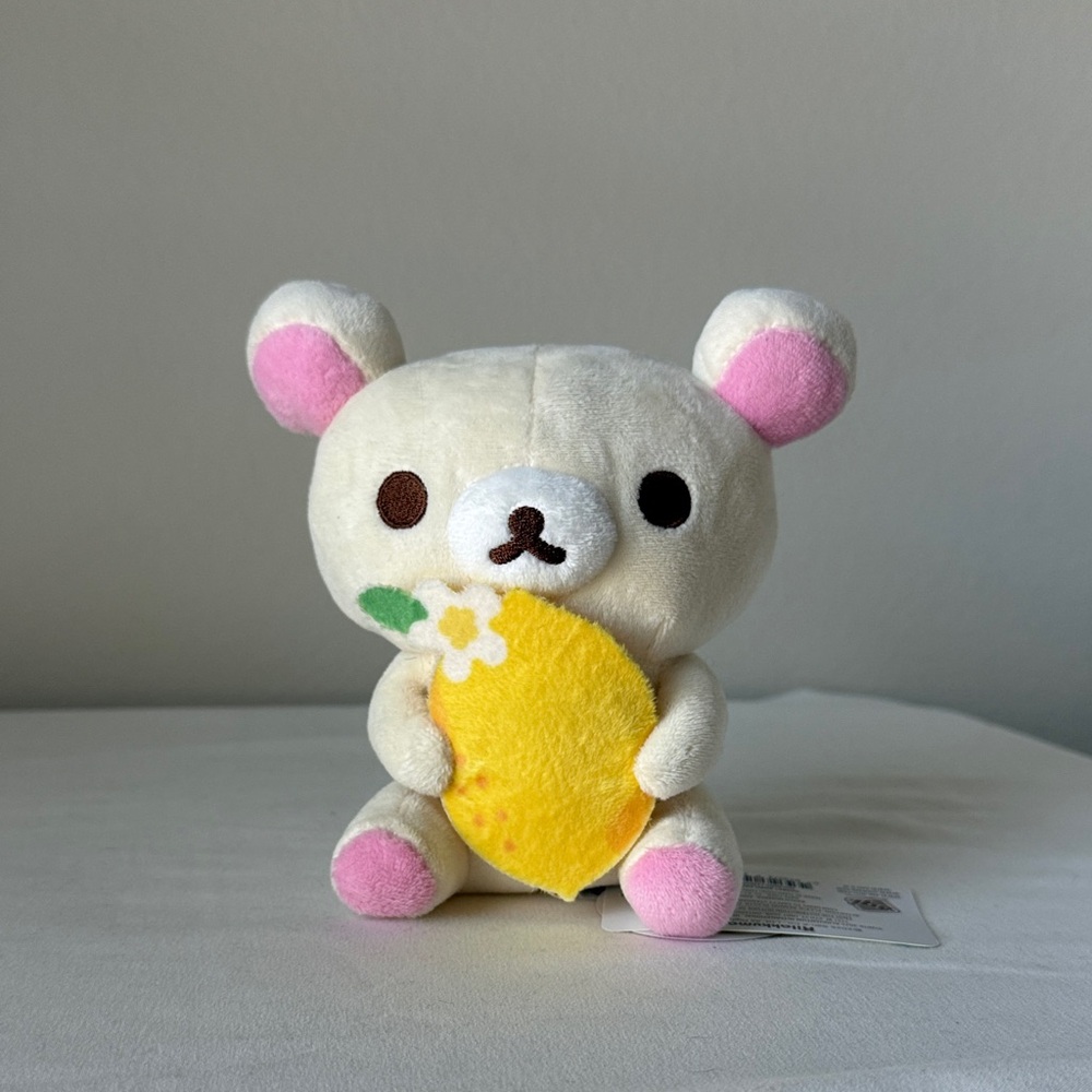 Korilakkuma Bear Plush with Lemon